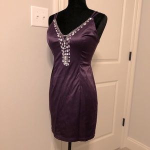 Beautiful Grifflin Paris Royal Purple Party Dress
